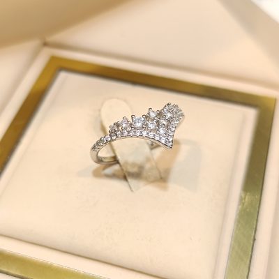 انگشتر نقره زنانه نگین دار - کدr1350