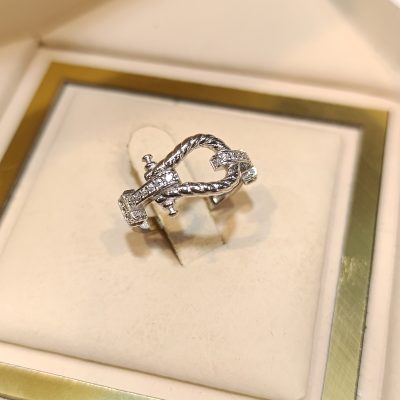انگشتر نقره زنانه نگین دار - کدr1357