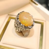 انگشتر نقره مردانه دستساز نگین اوپال- کدR1365